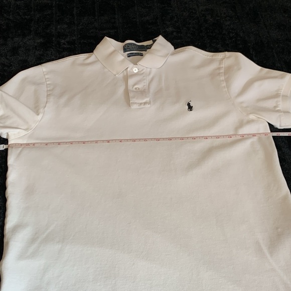 Polo Ralph Lauren Mens Custom Fit Mesh Polo Shirt in White Size Large - Picture 8 of 10